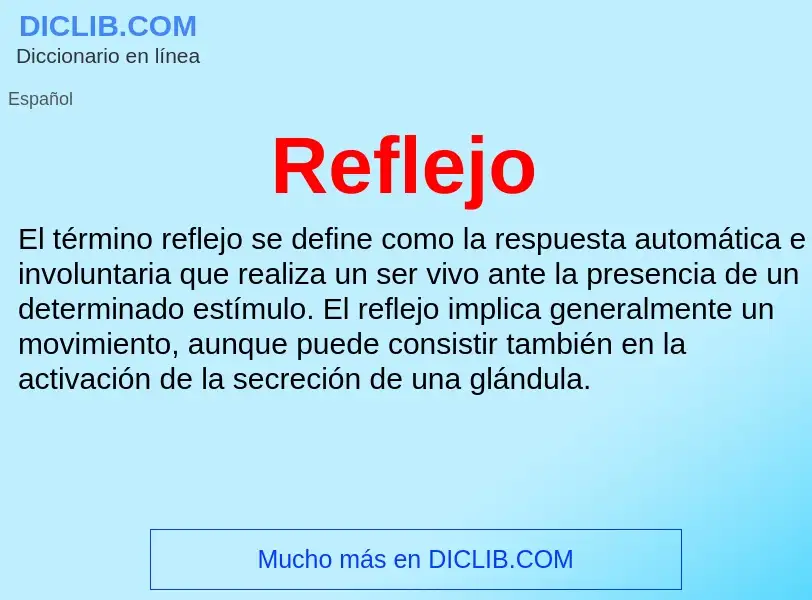 Wat is Reflejo - definition