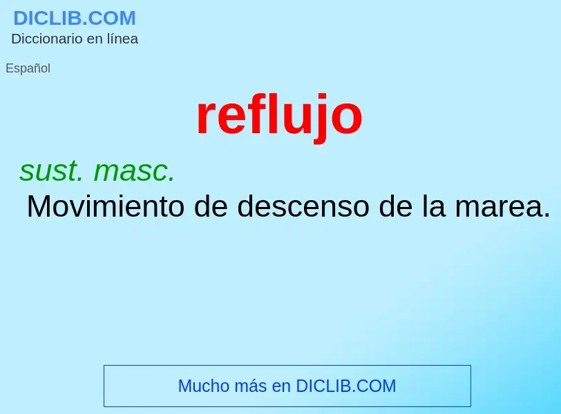 Was ist reflujo - Definition