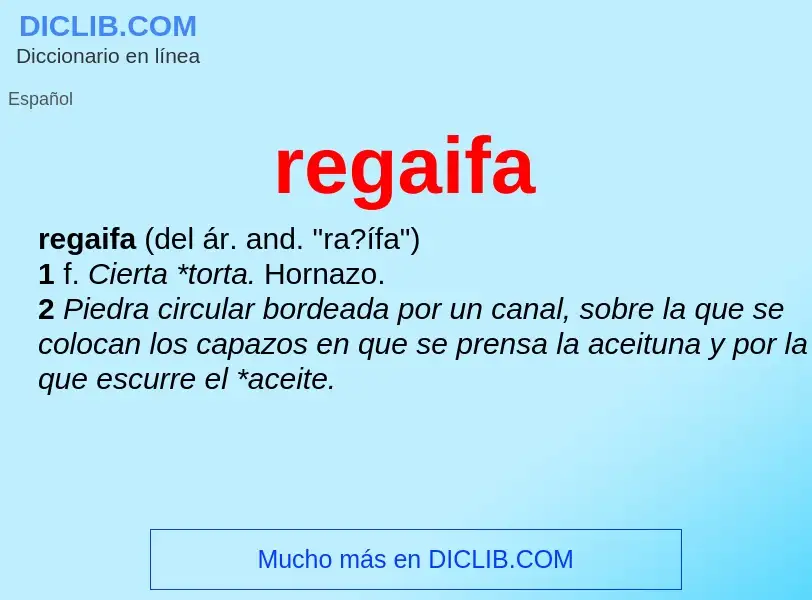 What is regaifa - meaning and definition