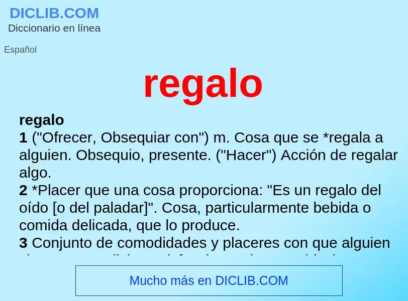 Wat is regalo - definition