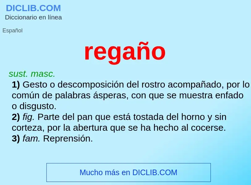 Wat is regaño - definition