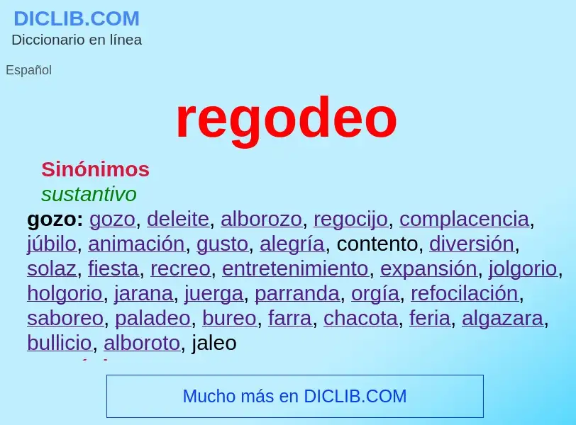 Was ist regodeo - Definition