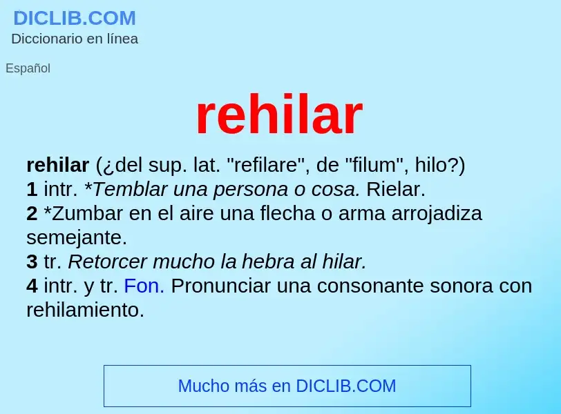 Wat is rehilar - definition