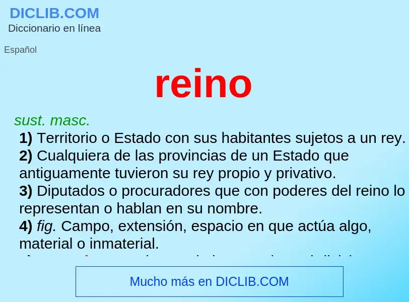 What is reino - definition