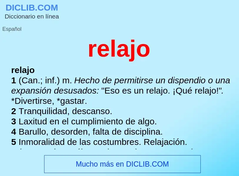 Was ist relajo - Definition