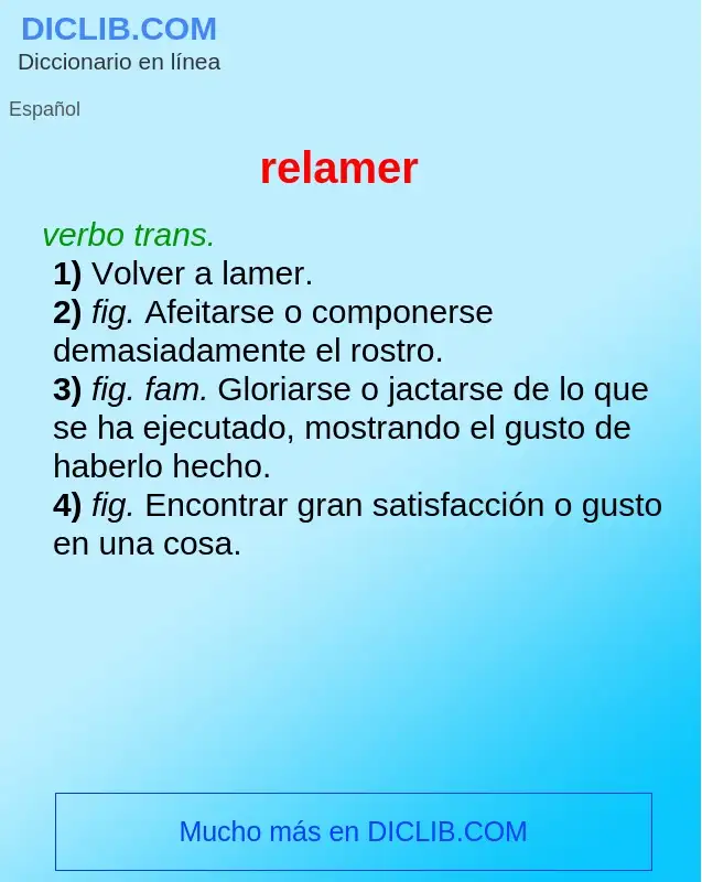 What is relamer - definition