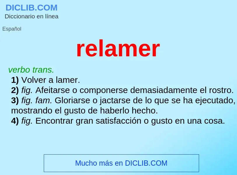 What is relamer - meaning and definition