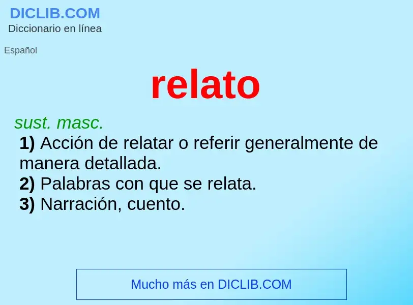 Wat is relato - definition