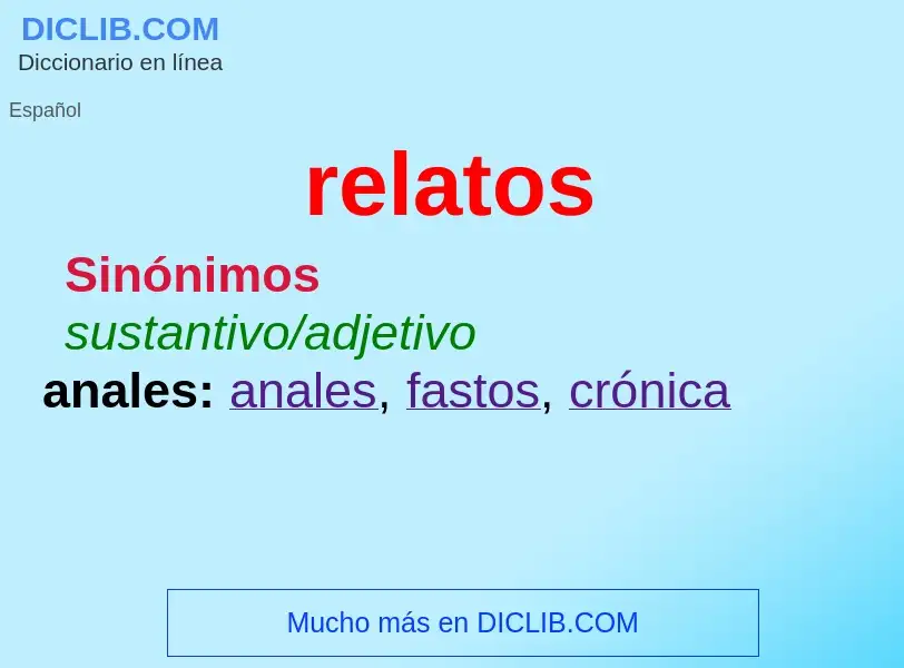 Wat is relatos - definition