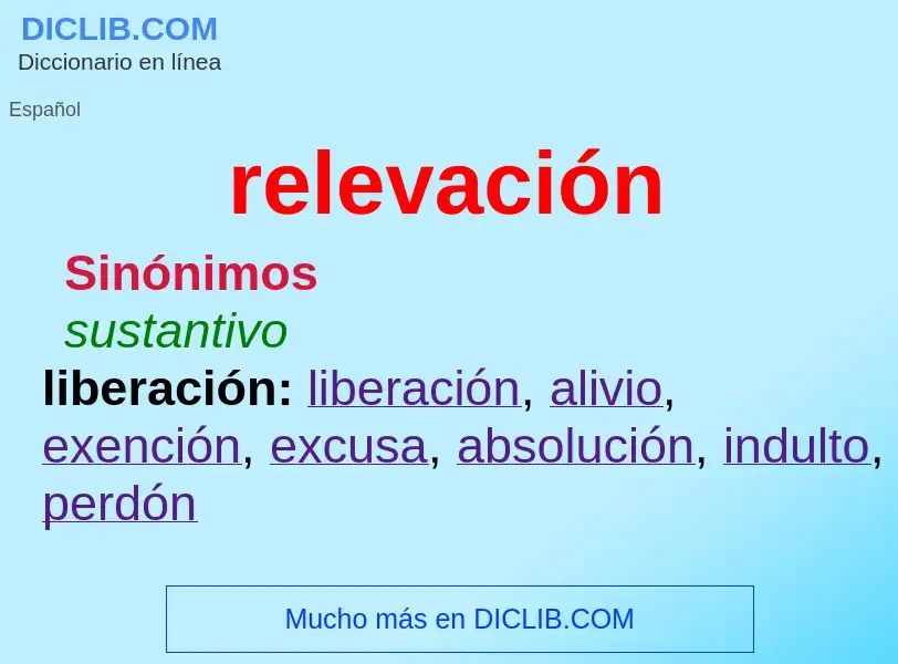 Wat is relevación - definition