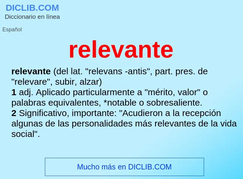 What is relevante - definition