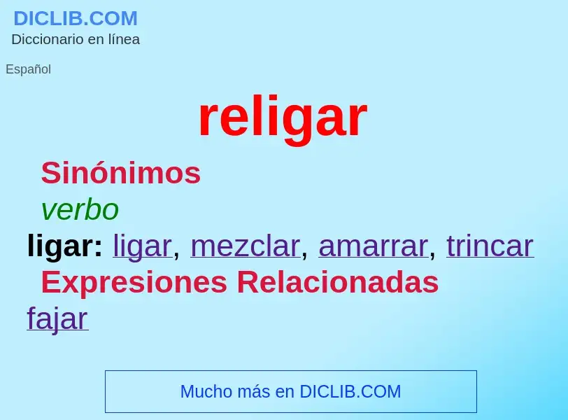 Wat is religar - definition