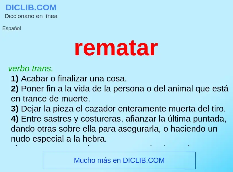 What is rematar - definition