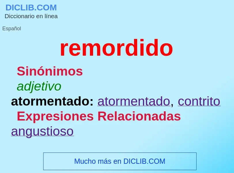 Wat is remordido - definition