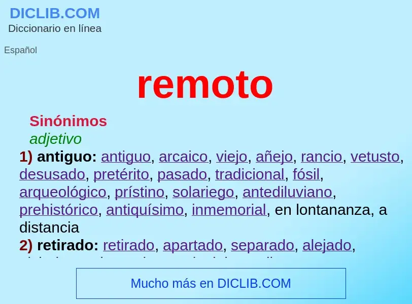 Wat is remoto - definition