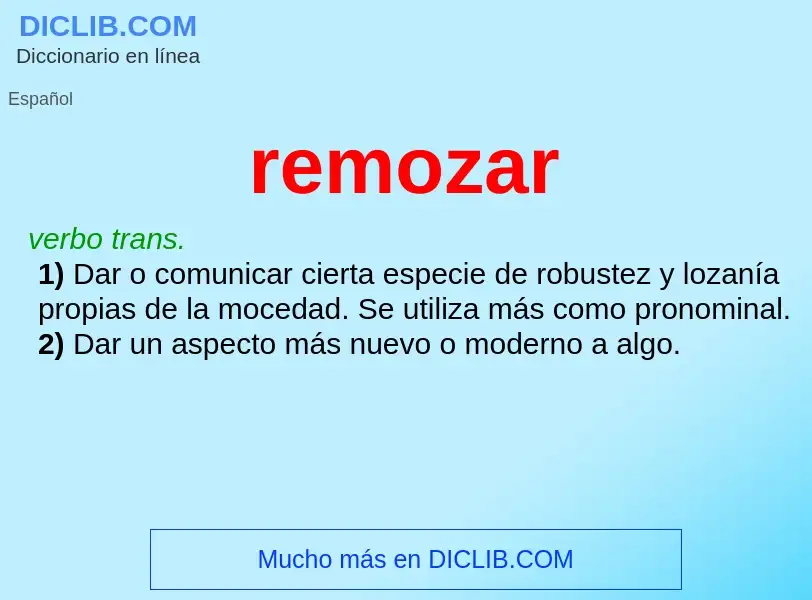 What is remozar - meaning and definition