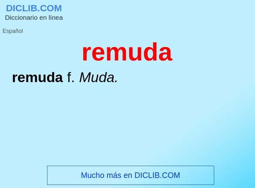 What is remuda - meaning and definition