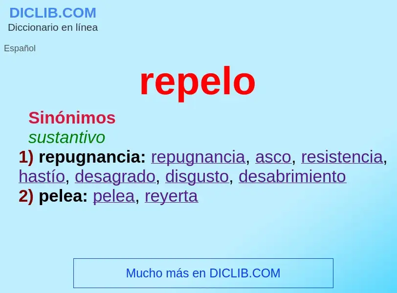 What is repelo - definition