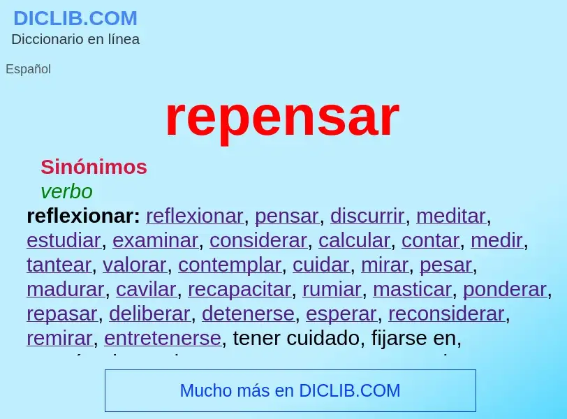 Wat is repensar - definition