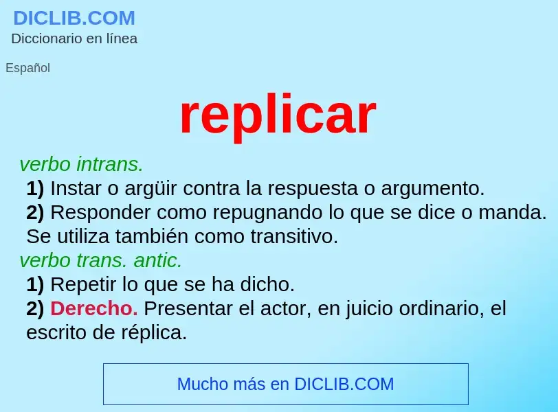 Wat is replicar - definition