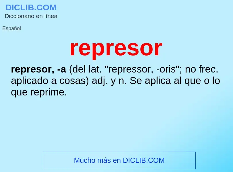 What is represor - definition