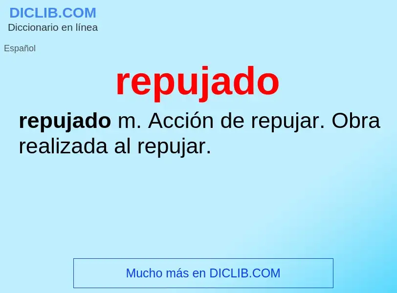 Wat is repujado - definition