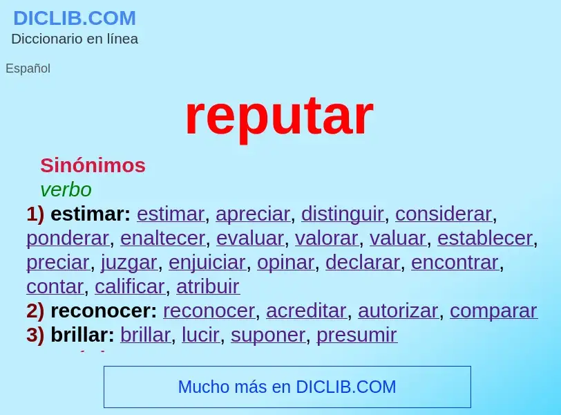O que é reputar - definição, significado, conceito