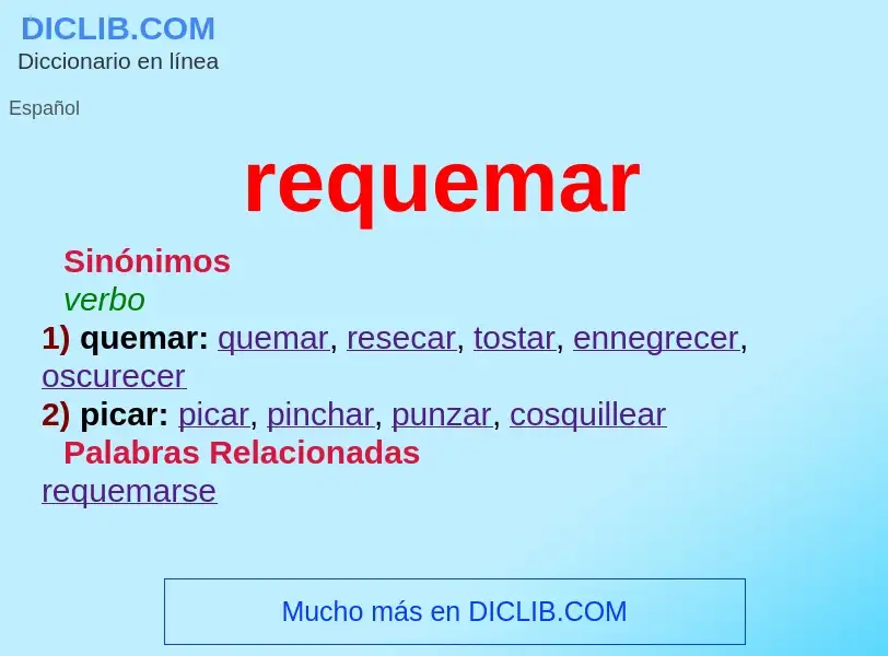 Wat is requemar - definition