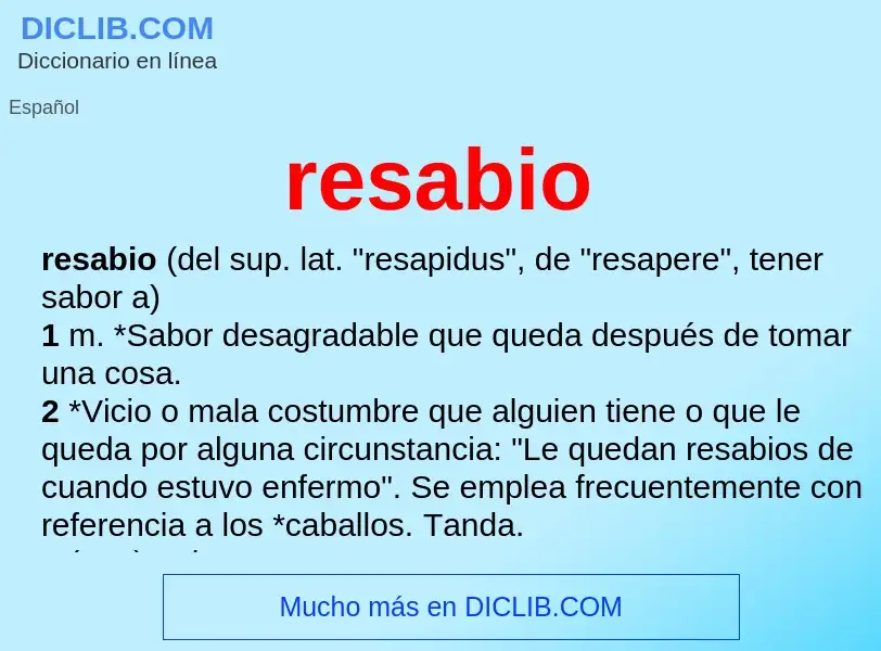 Wat is resabio - definition