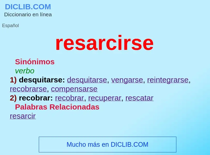 Wat is resarcirse - definition