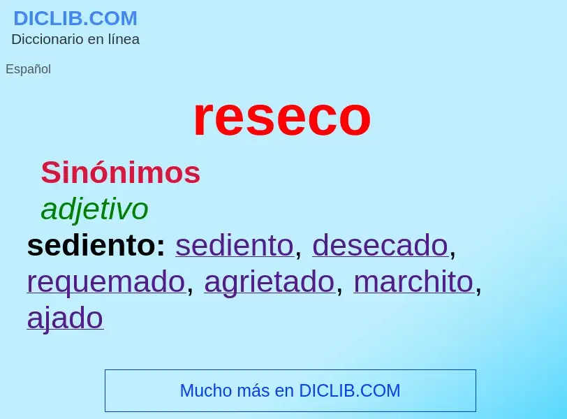 Wat is reseco - definition