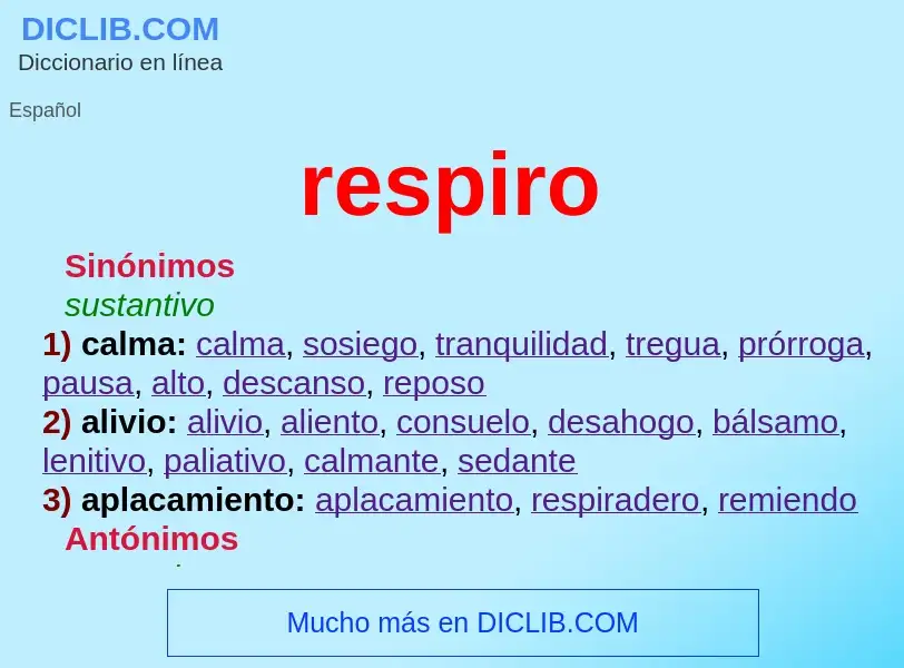 What is respiro - definition