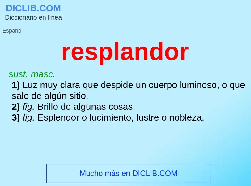 O que é resplandor - definição, significado, conceito