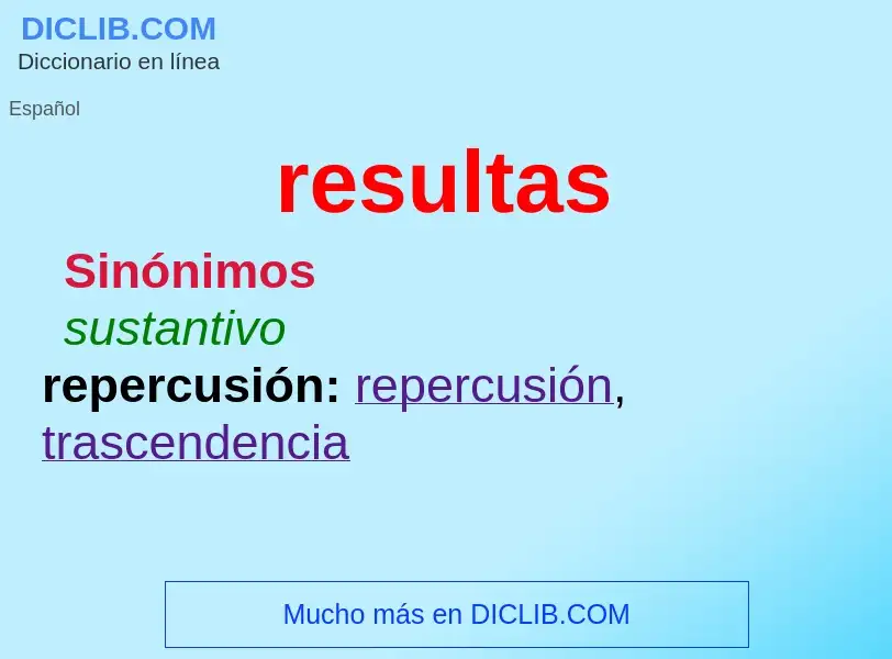 What is resultas - definition