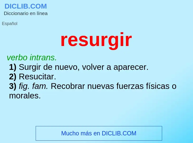 Wat is resurgir - definition