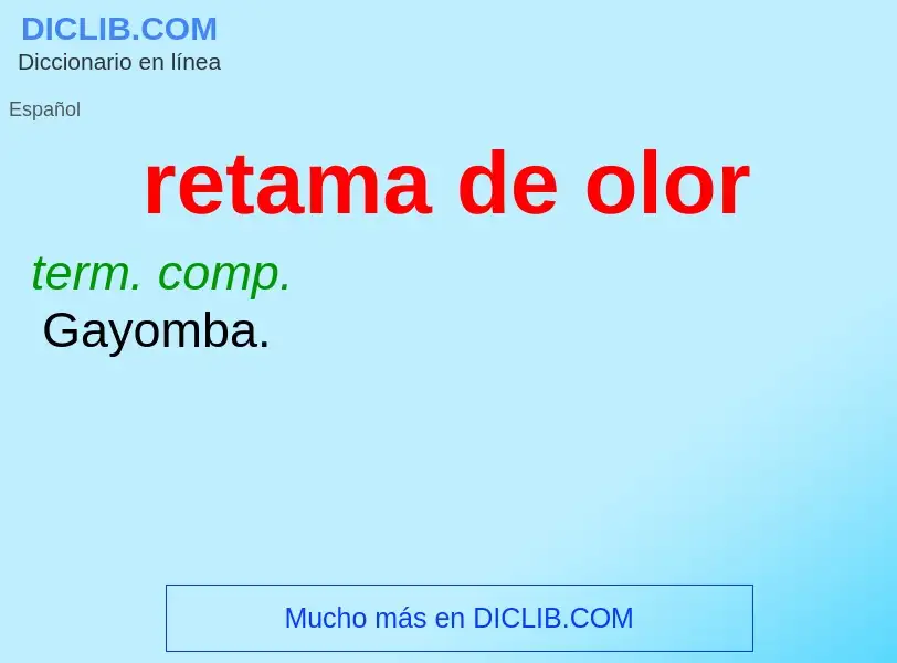 O que é retama de olor - definição, significado, conceito