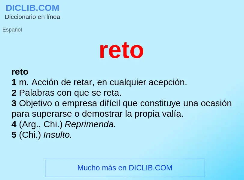 Wat is reto - definition