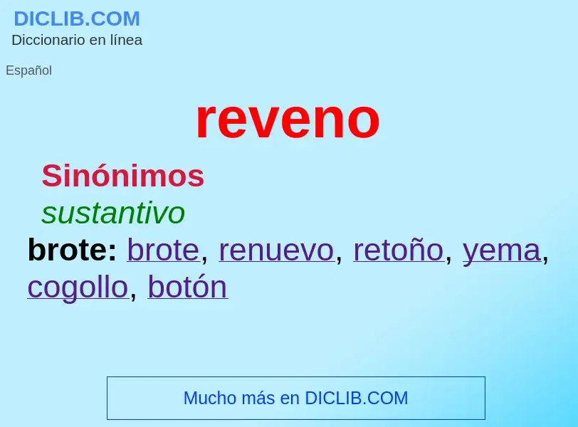 What is reveno - meaning and definition