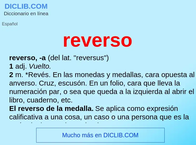 Wat is reverso - definition