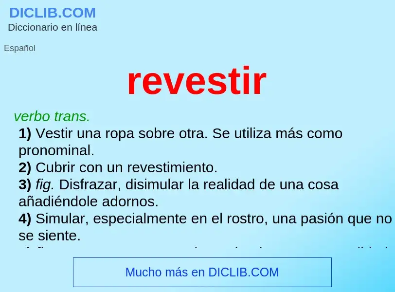 Wat is revestir - definition