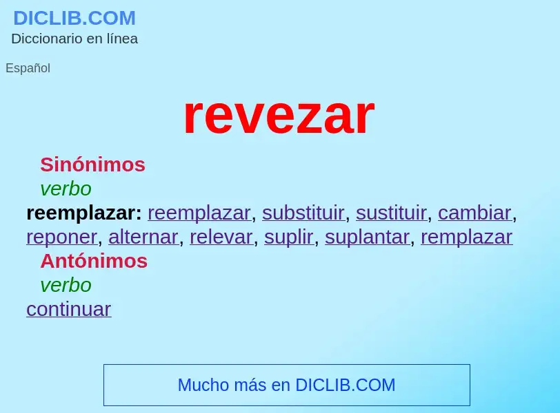 What is revezar - definition