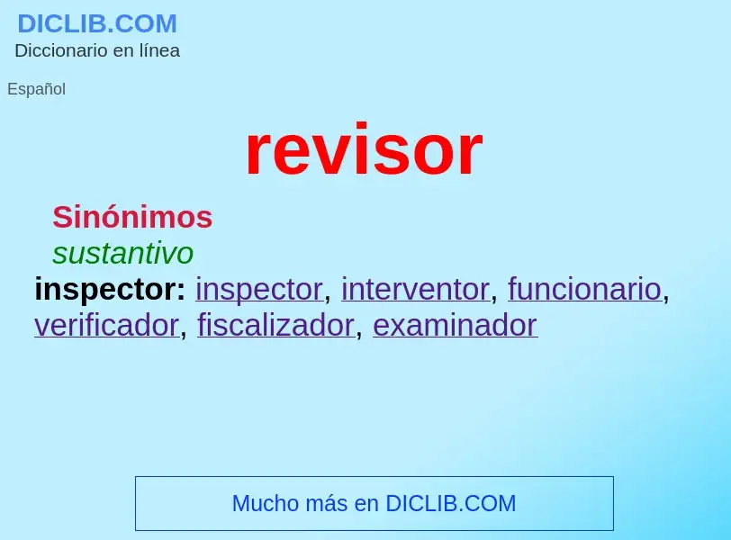 What is revisor - definition