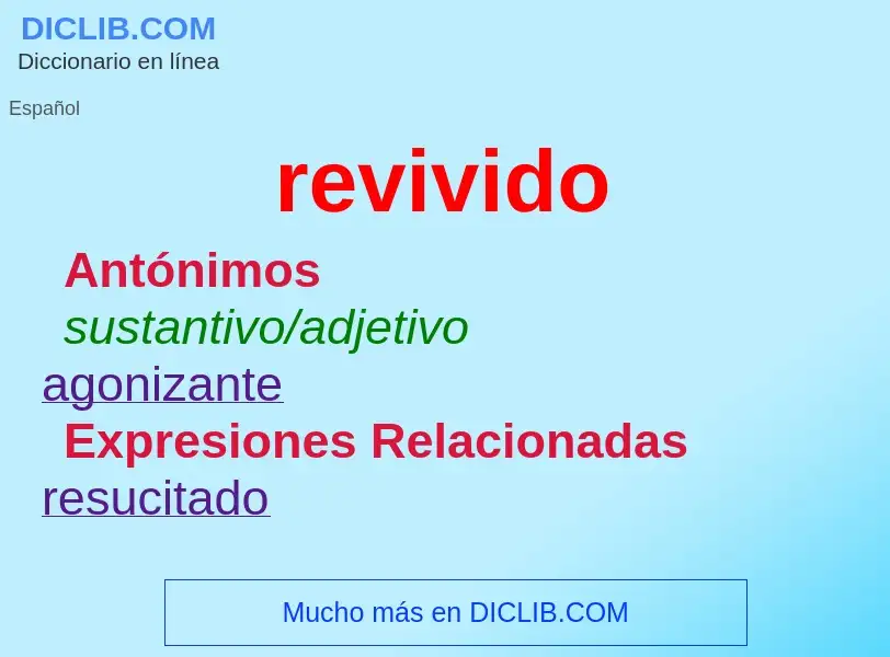 Wat is revivido - definition