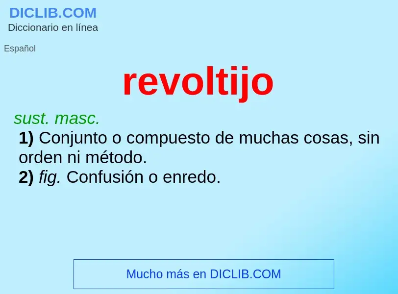 Wat is revoltijo - definition