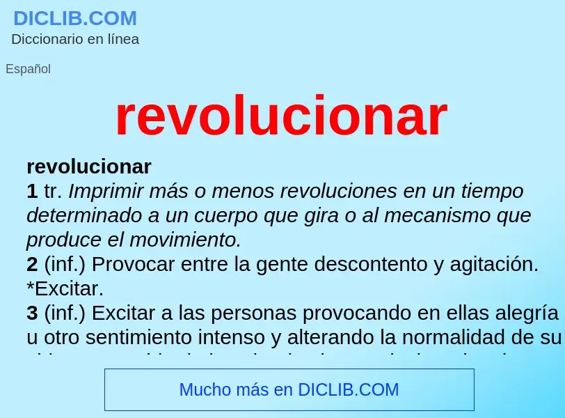 O que é revolucionar - definição, significado, conceito