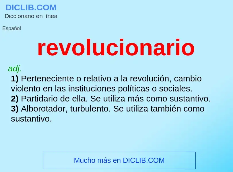 O que é revolucionario - definição, significado, conceito