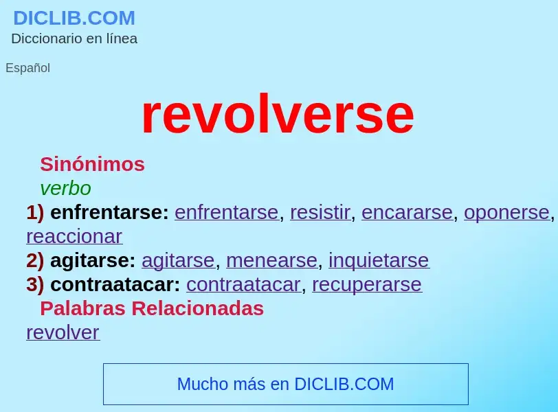 Che cos'è revolverse - definizione