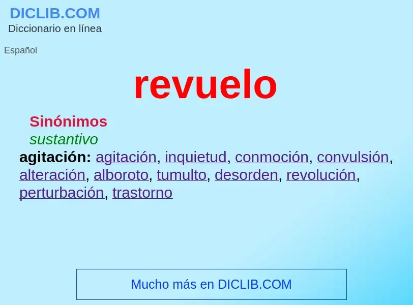 What is revuelo - definition