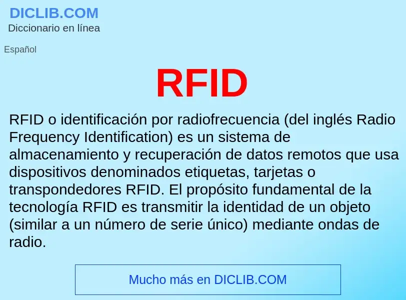 Che cos'è RFID - definizione