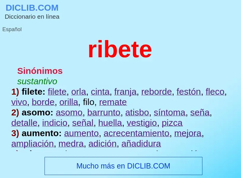 Wat is ribete - definition